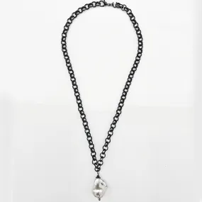 132-07-T | SIMPLE TURKISH NECKLACE (GRAY/TITANIUM)