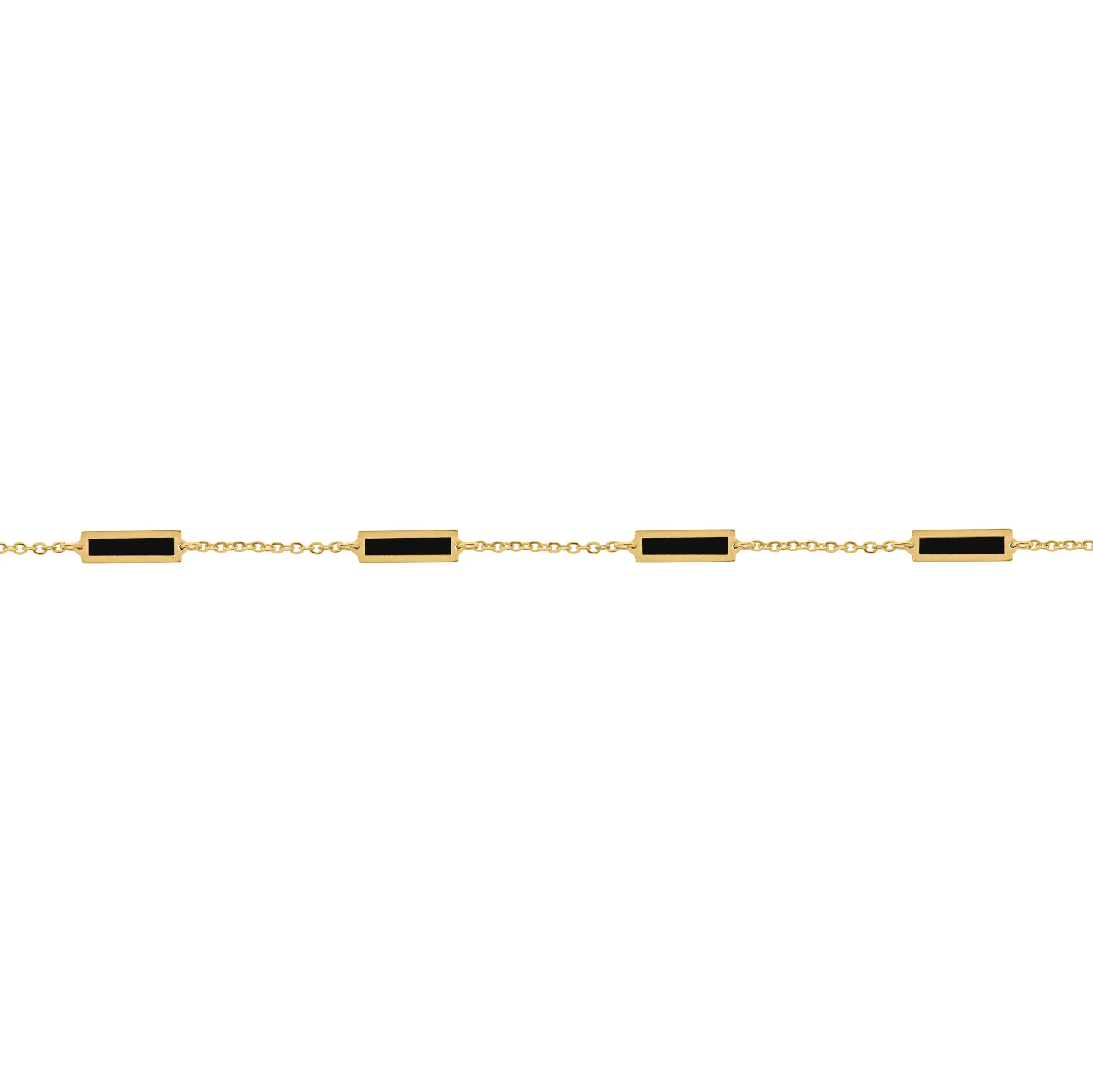 14K GOLD ONYX ANNA BRACELET