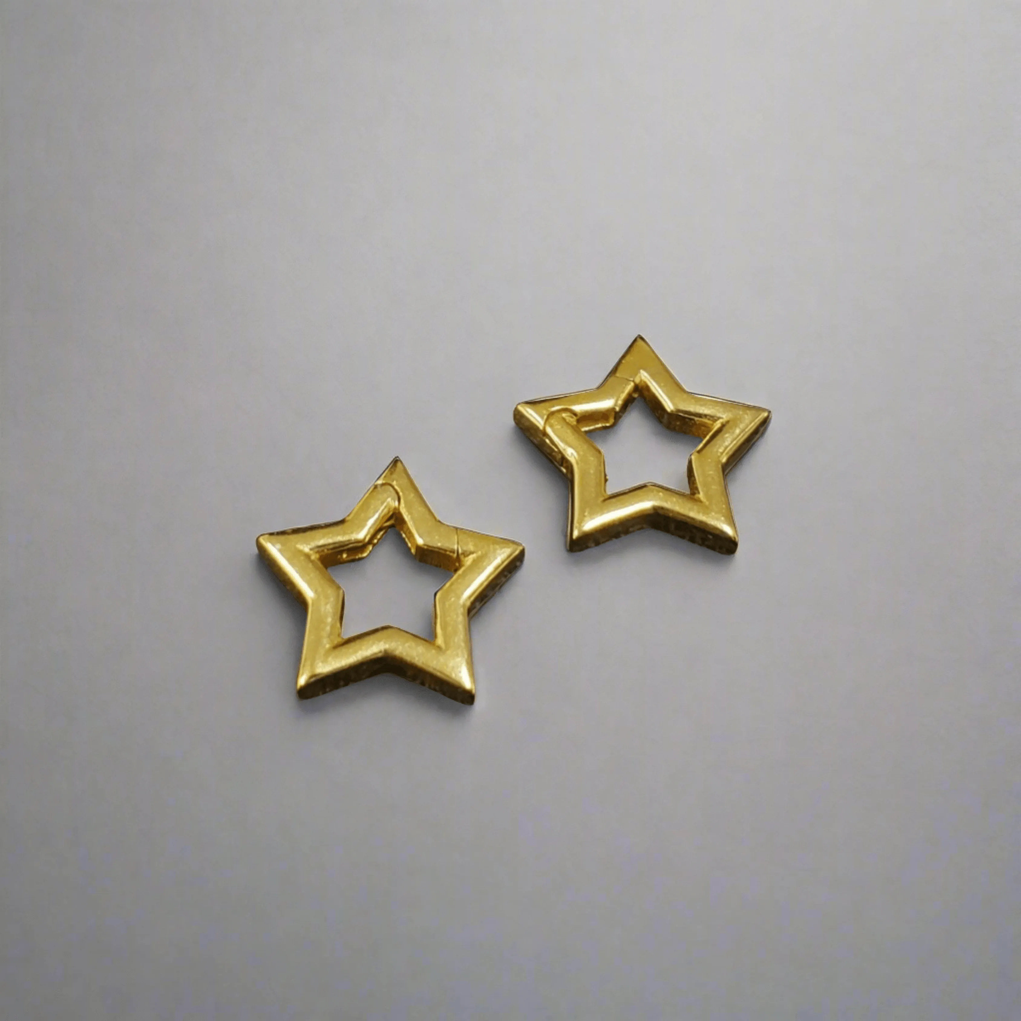 18k Gold Filled Link Star Shape Clasps