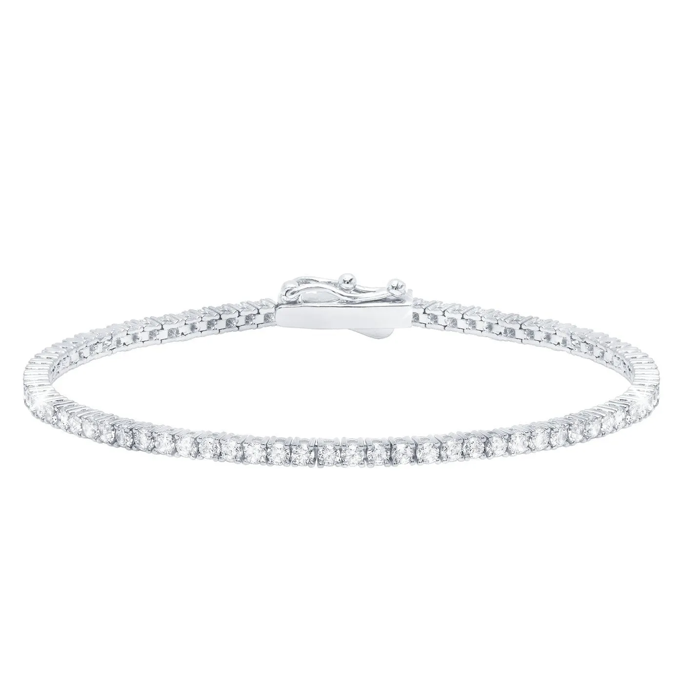 2mm Classic CZ Tennis Bracelet