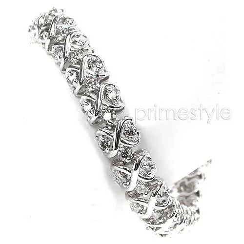 3.00-5.00 CT Round Cut Diamonds - Diamond Bracelet