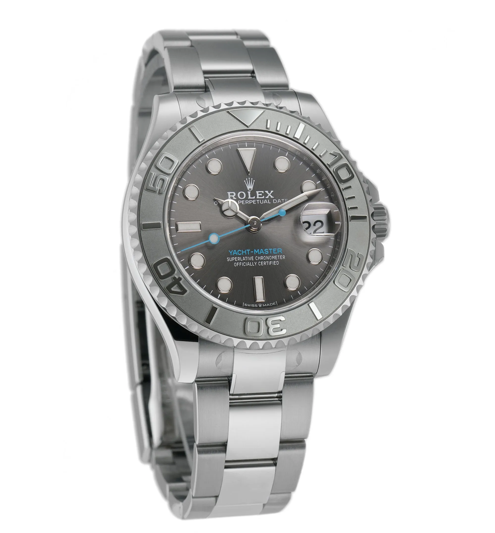 37mm kSteel Platinum Bezel Dark Rhodium Dial