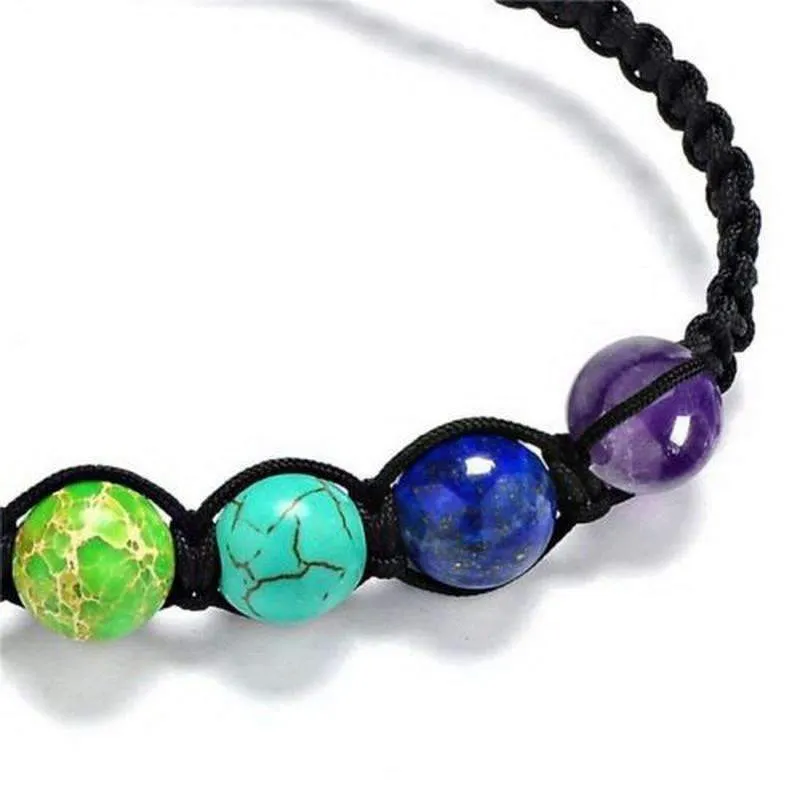 Adjustable Spiritual Chakra Crystal Unisex Bracelet