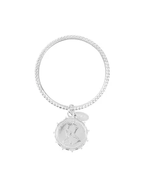 Alia Bangle with Silver Encased Coin