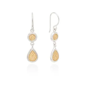 Anna Beck Classics Double Drop Earrings - Gold Plated