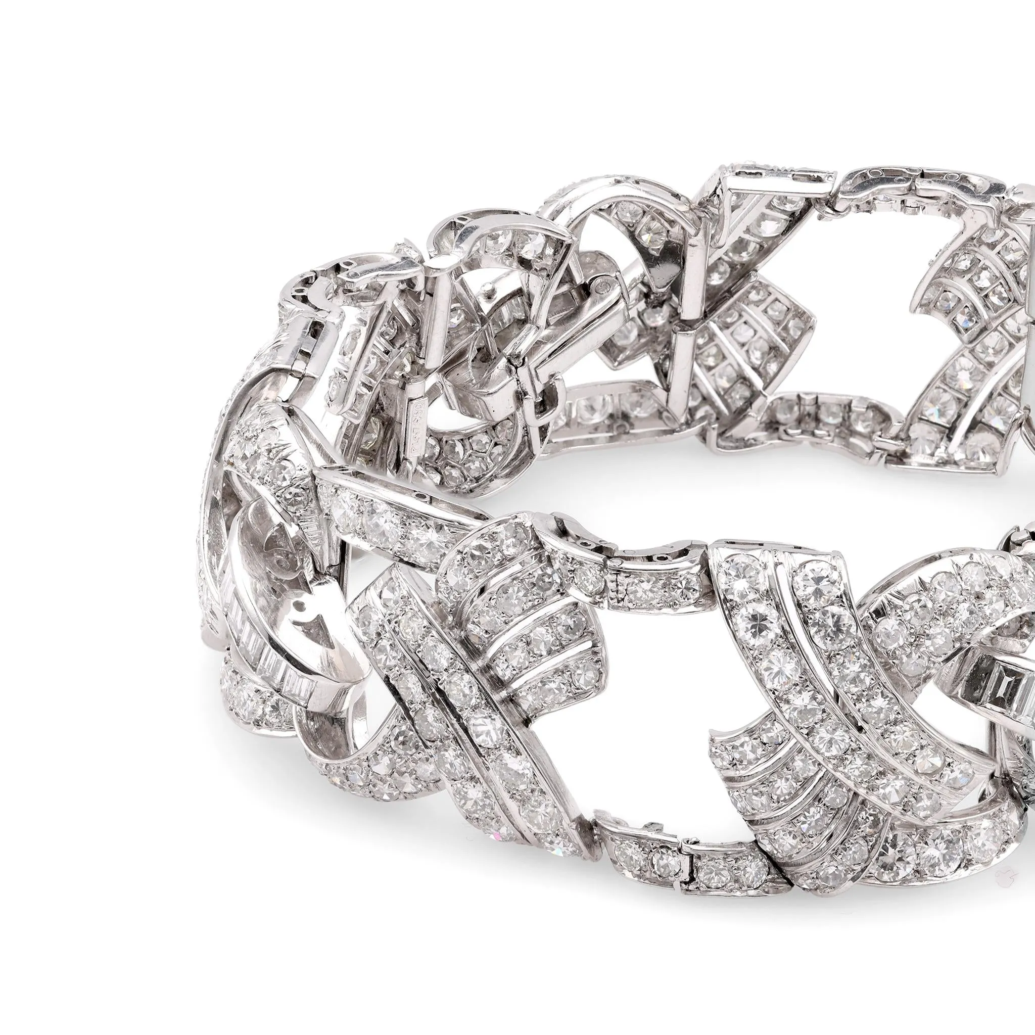 Art Deco Diamond Platinum Bracelet