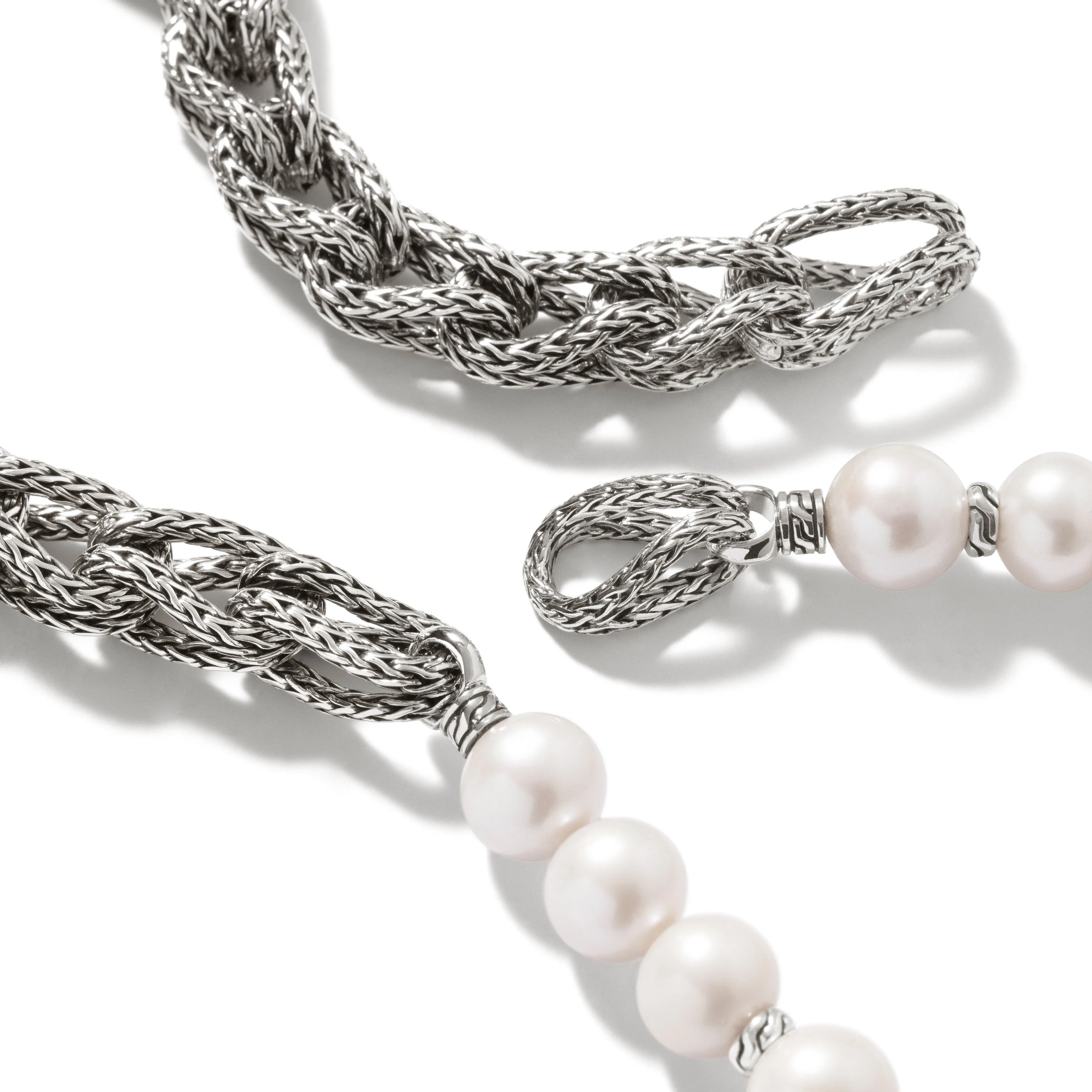 Asli Link Chain Pearl Necklace