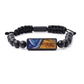 Bead Wood Resin Bracelet - Richelle (Dark Blue, 581186)