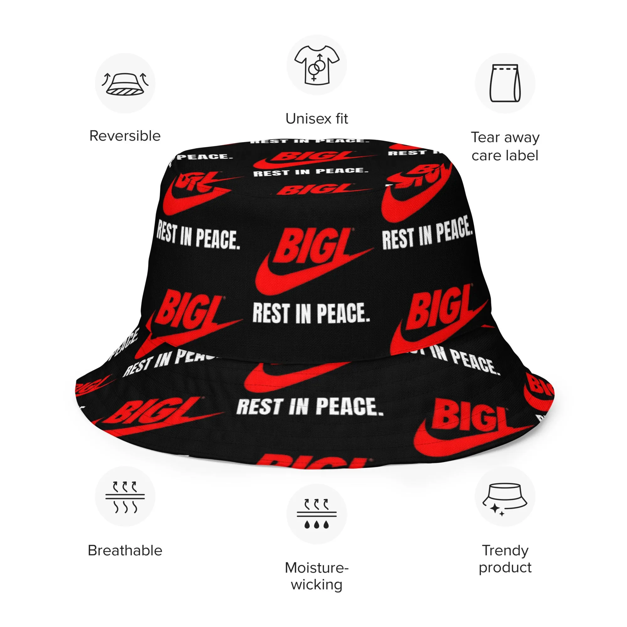 Big L RIP Reversible Bucket Hat