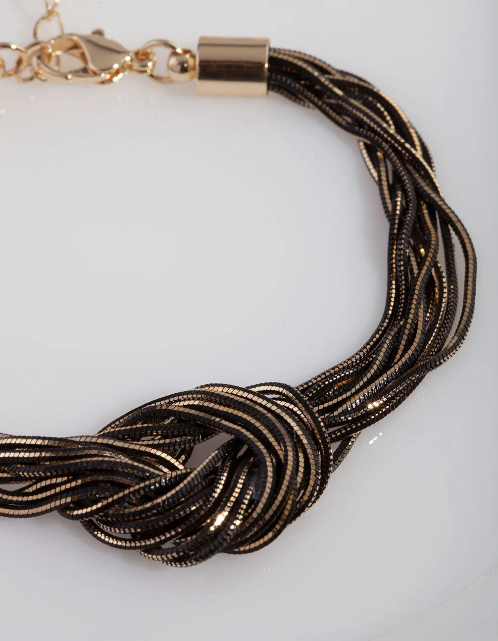 Black Gold Knot Bracelet