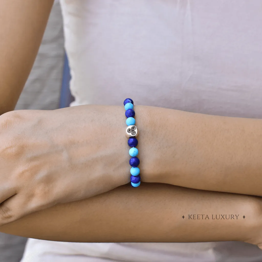 Blue Oasis - Lapis and Turquoise Bracelets