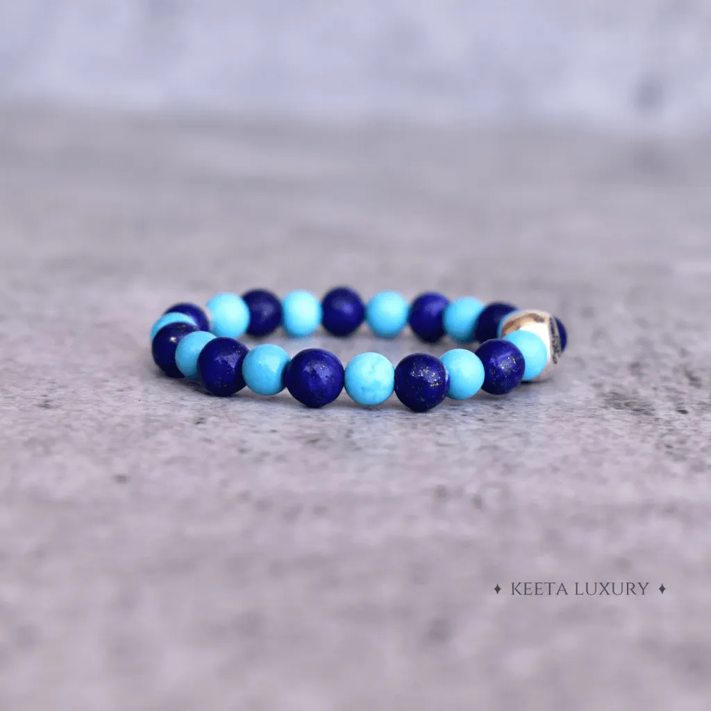 Blue Oasis - Lapis and Turquoise Bracelets