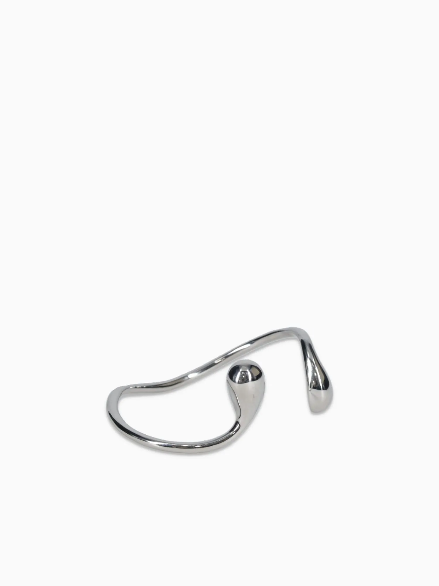 Bra Drop Bangle Silver