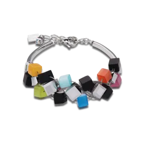 Bracelet Crystals & Onyx multicolour black