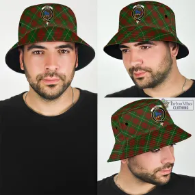 Bruce Hunting Tartan Bucket Hat with Family Crest