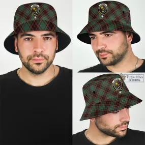 Buchan Ancient Tartan Bucket Hat with Family Crest