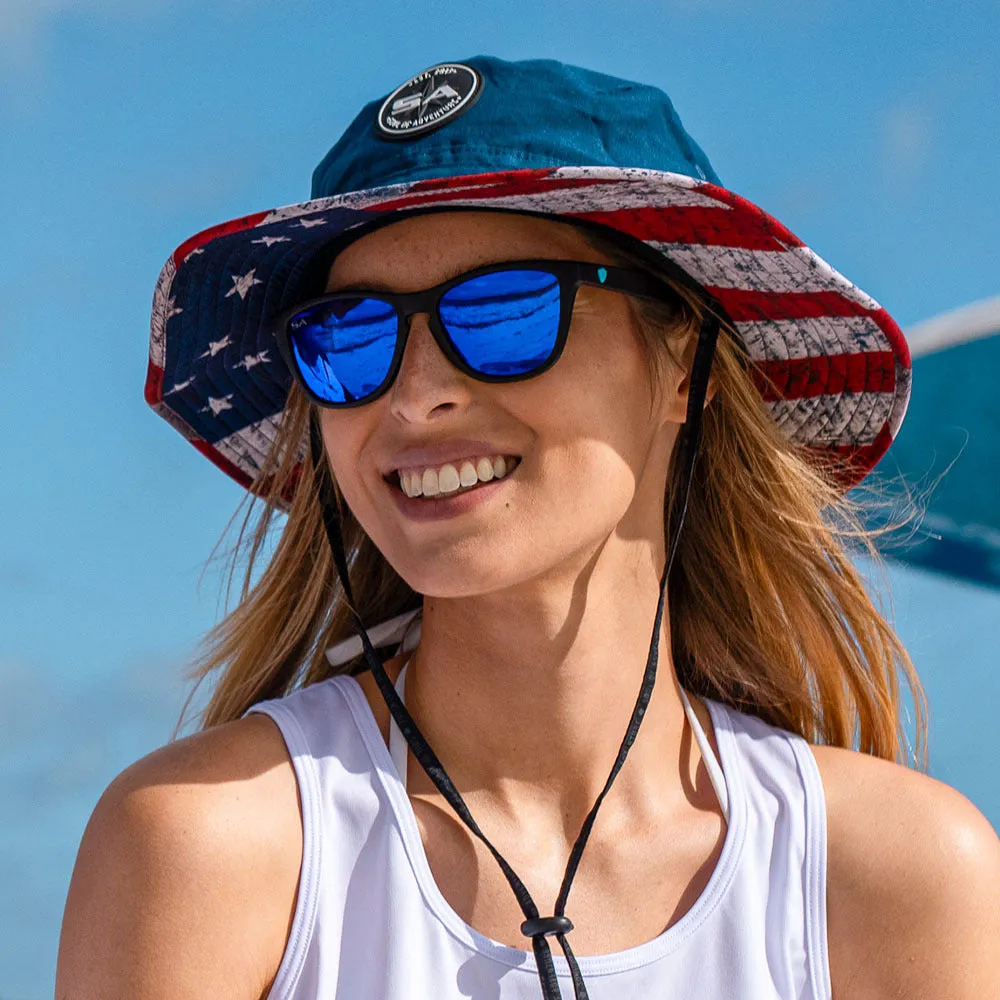 Bucket Hat | American Flag | Navy 2.0