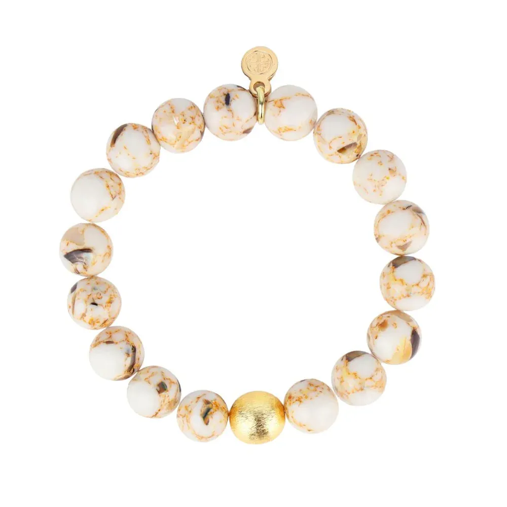 BuDhaGirl | Marble Beaded Bracelet in Etoile