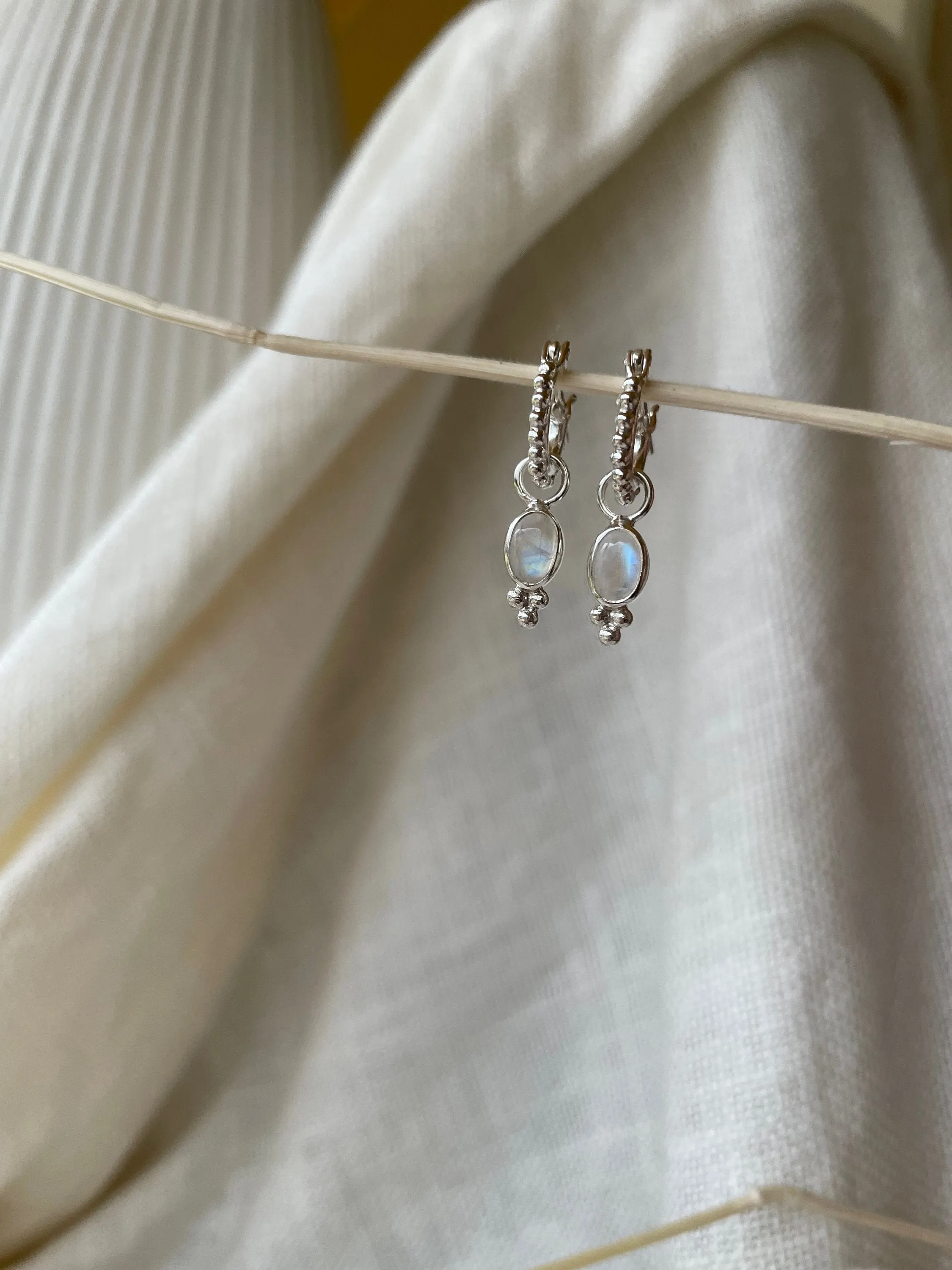 Camille Mini Sterling Silver Hoop Earrings