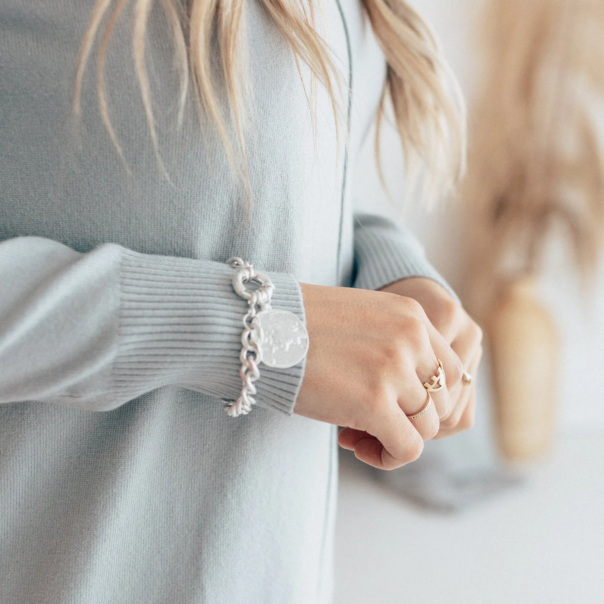 Chain and Coin Bracelet