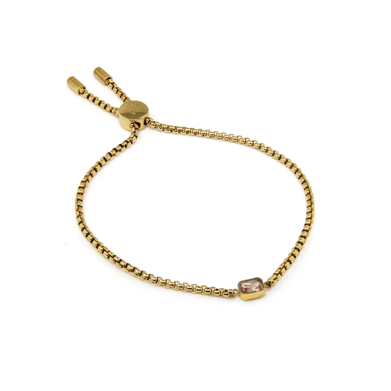 Children's November Topaz Birthstone Bracelet - Yellow Gold