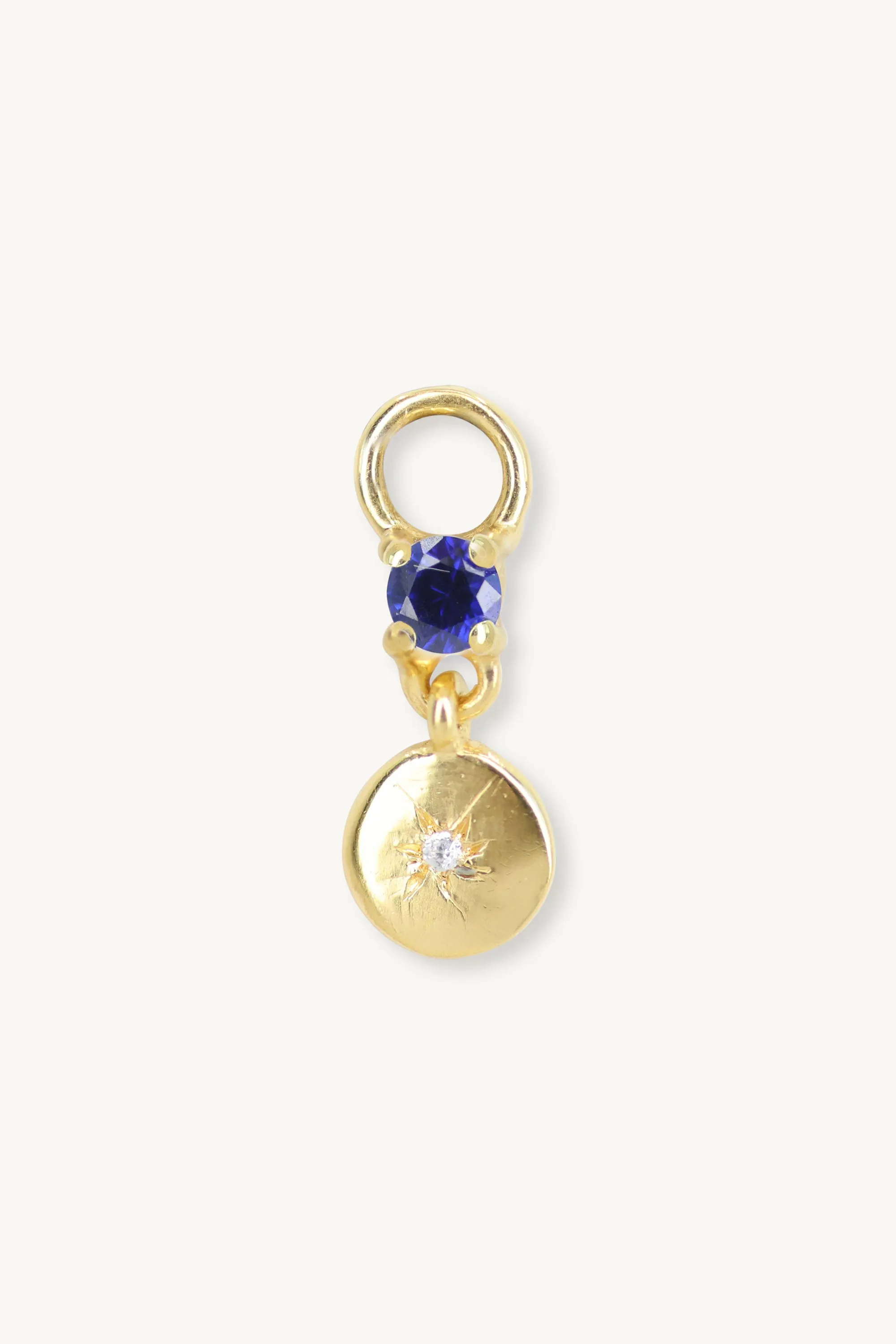 Chloe Sapphire Gold Charm