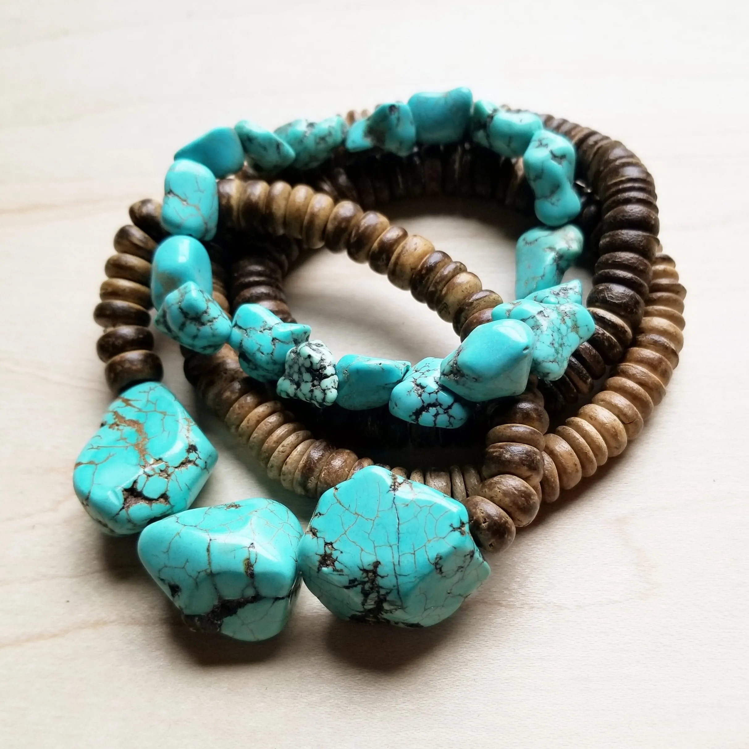 Chunky Turquoise Bracelet 801e