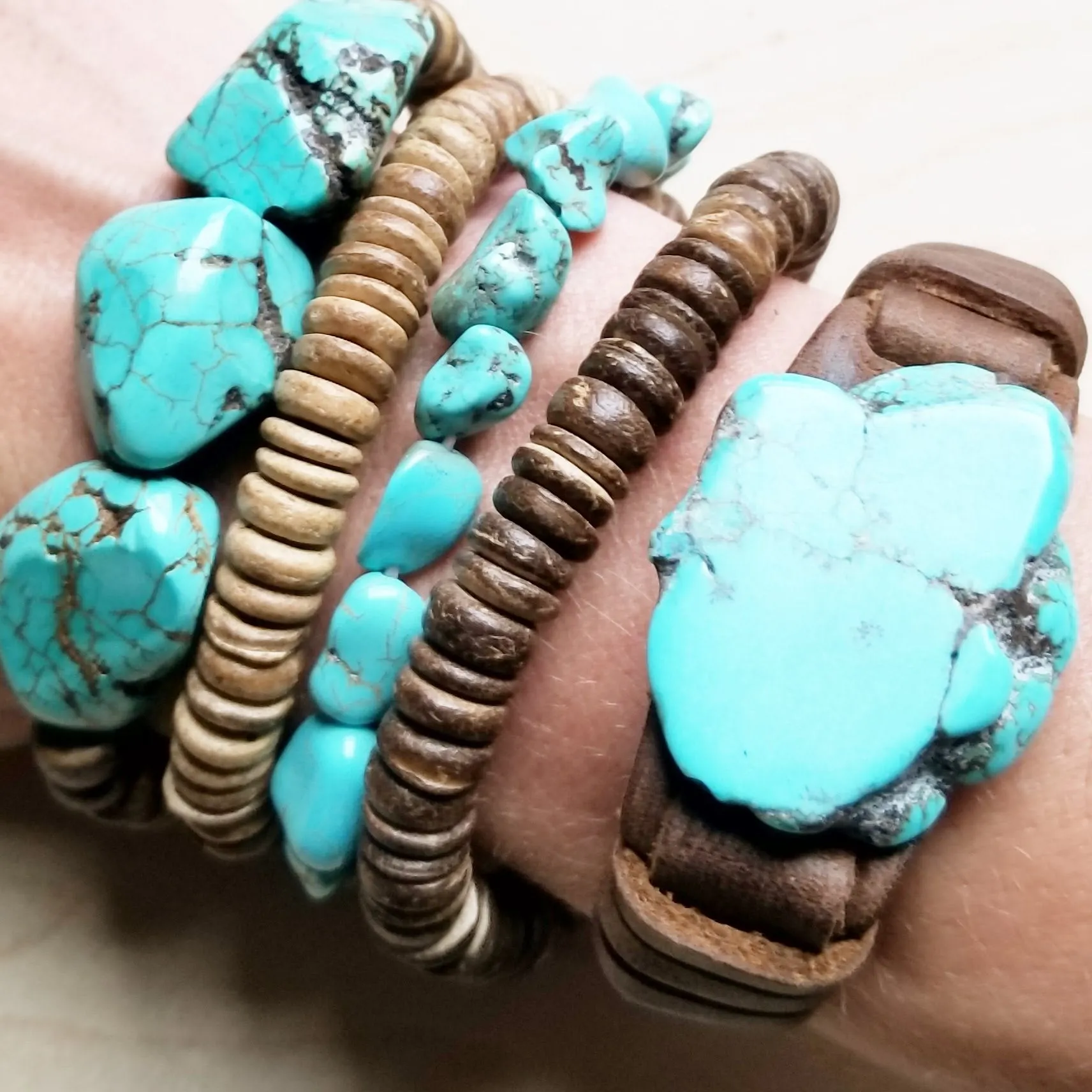 Chunky Turquoise Bracelet 801e