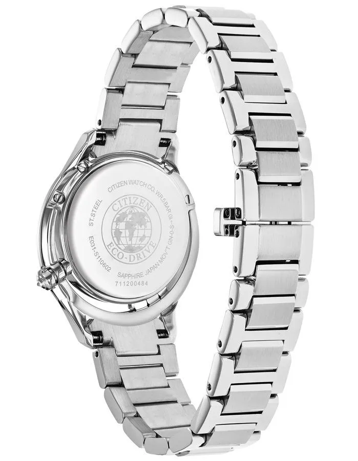 Citizen Eco-Drive Womens L Sunrise - Stainless - Diamond - Bracelet - MOP Dial