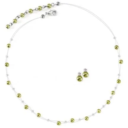 Clarisia Colored Pearl Jewelry Set