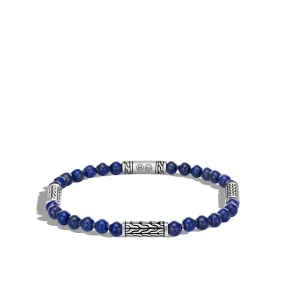 Classic Chain Bead Bracelet with Lapis Lazuli