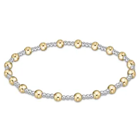 classic sincerity pattern 4mm bead bracelet - mixed metal by enewton (Copy)