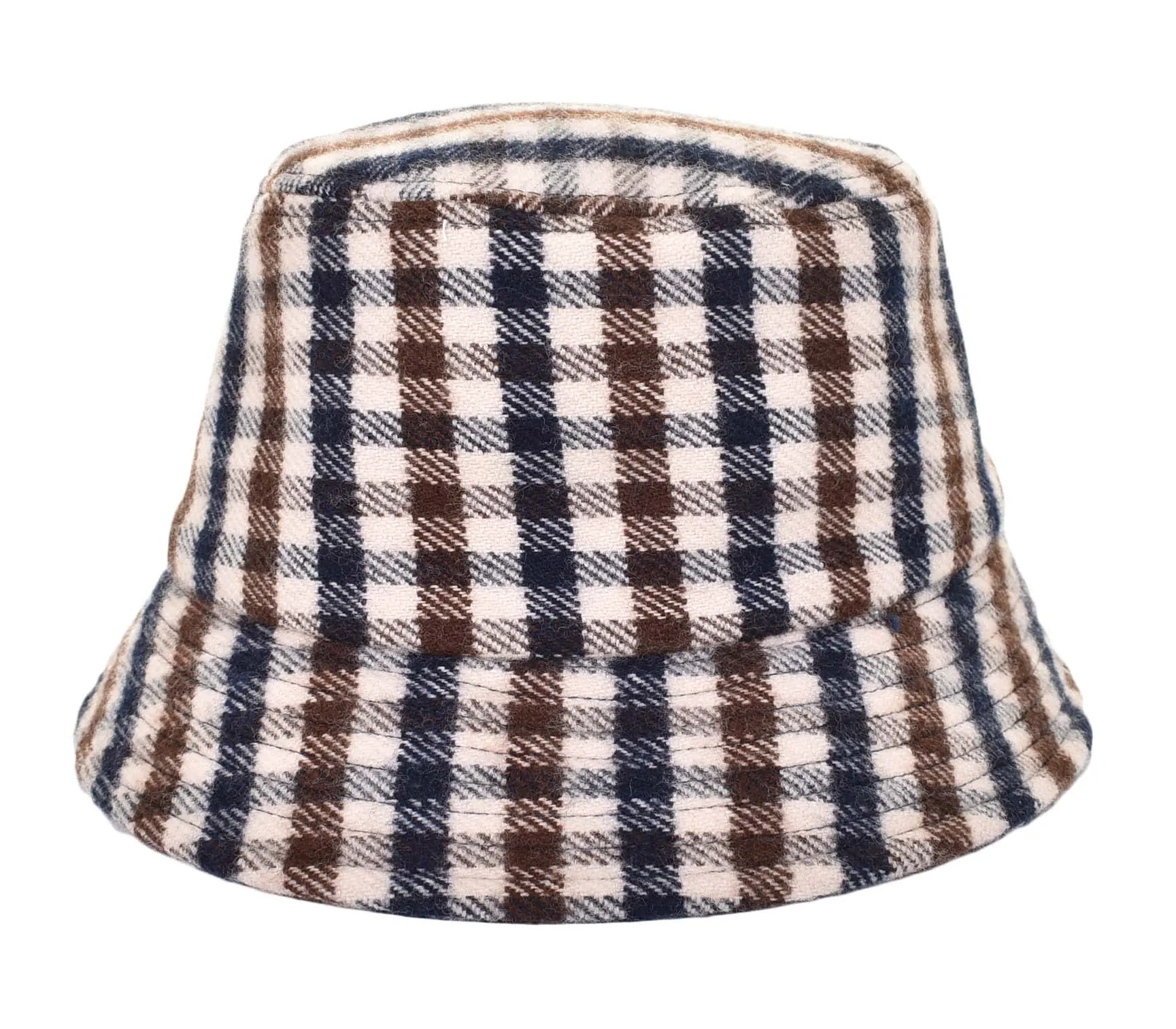 Club Check Wool Bucket Hat