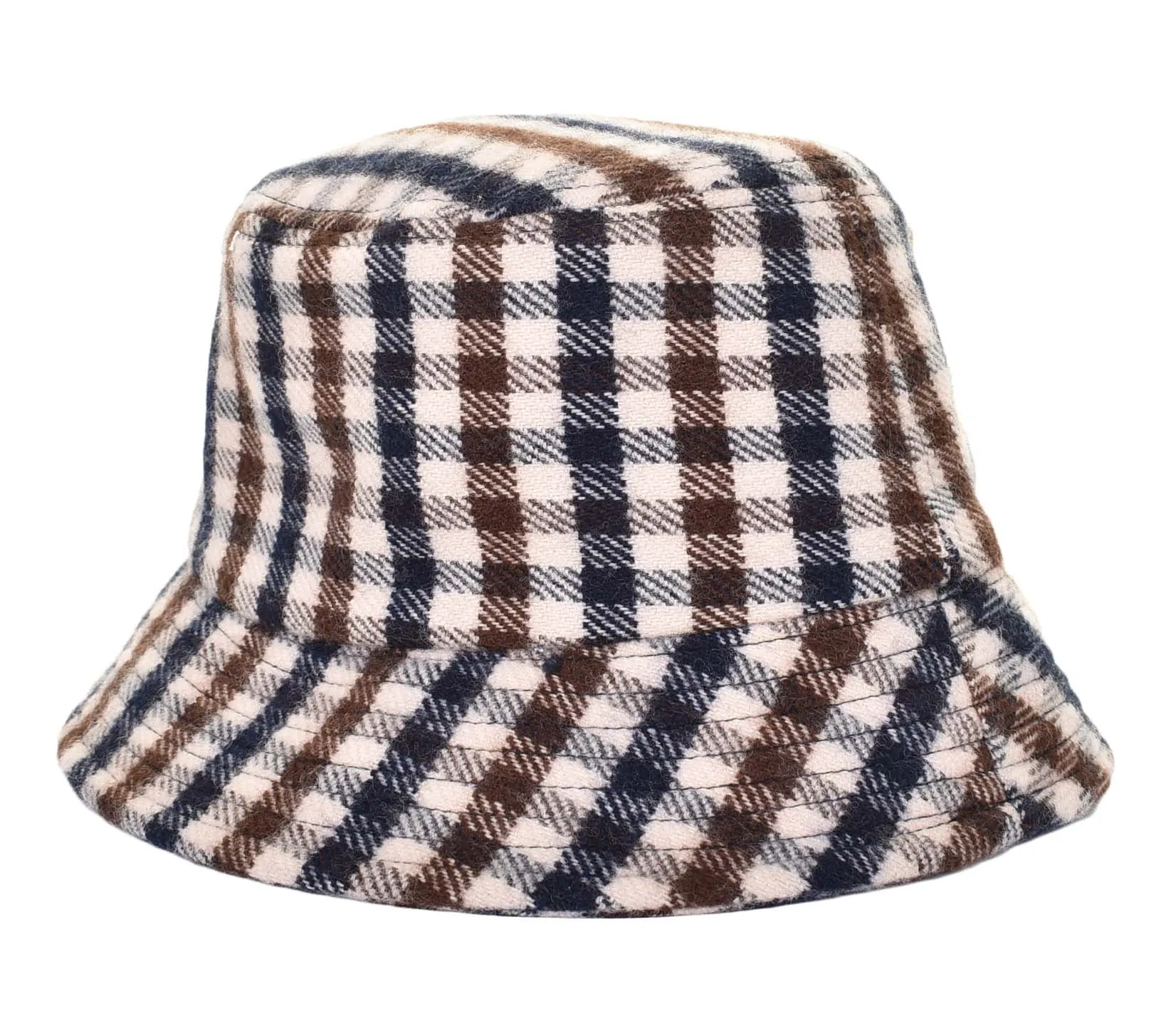 Club Check Wool Bucket Hat