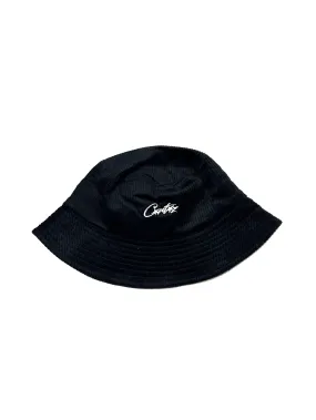 Corteiz Allstarz Corduroy Bucket Hat Black