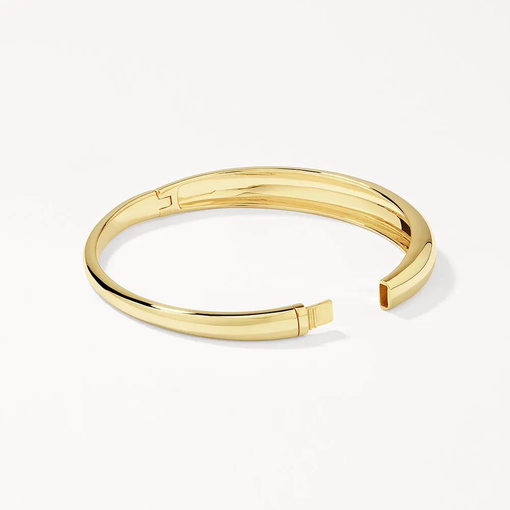 Curve Dome Bangle in Gold