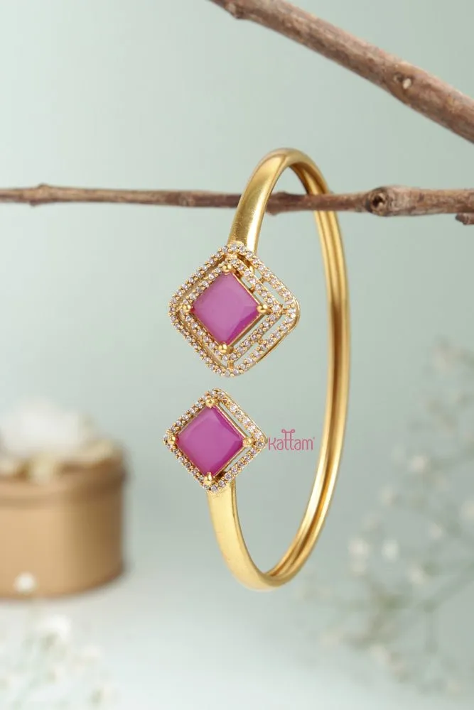 Diamond Shape Ruby Stone Kada