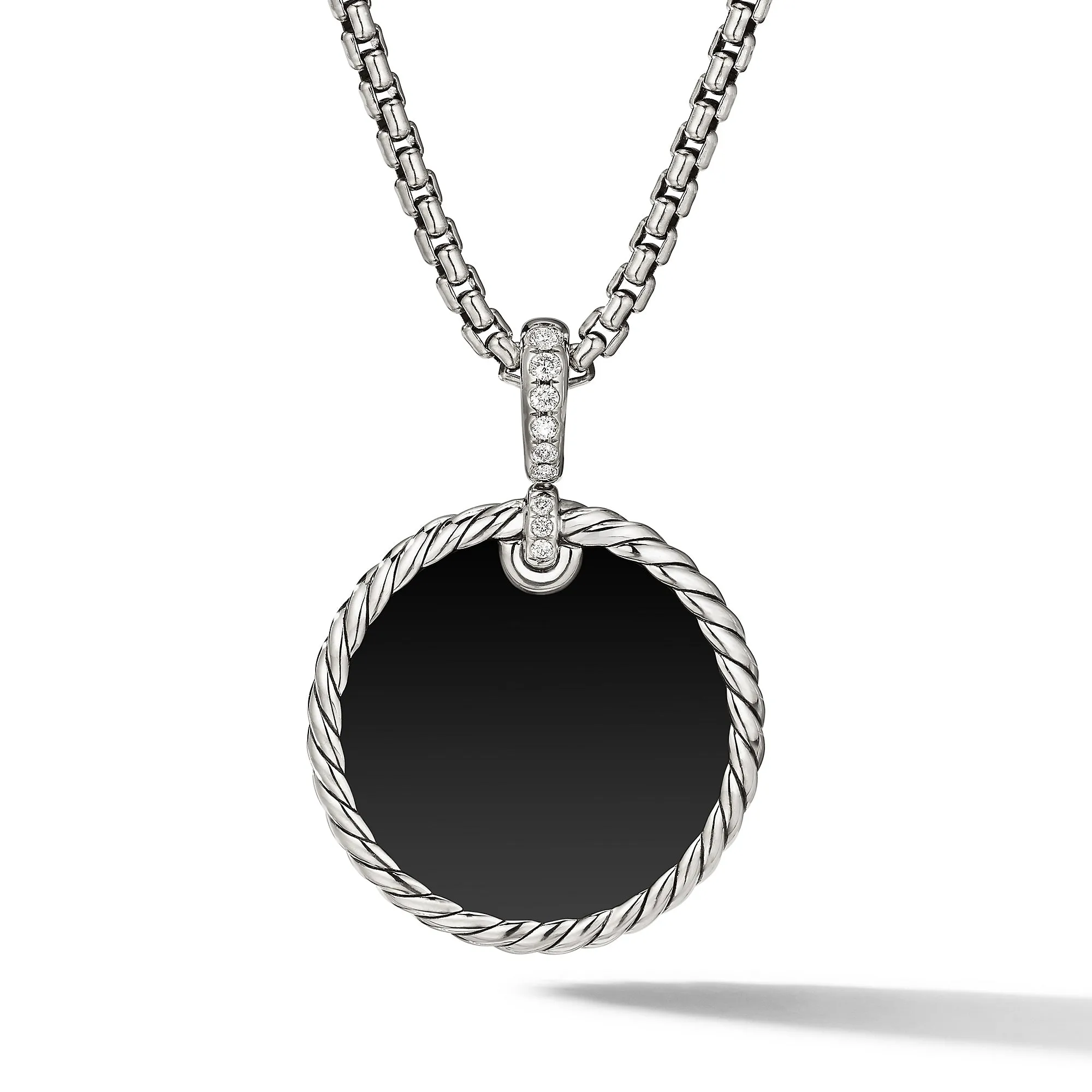 DY Elements® Disc Pendant with Pavé Diamonds