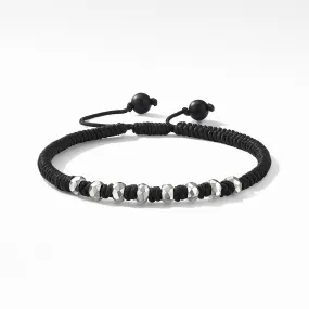 DY Fortune Woven Bracelet in Black with Black Onyx