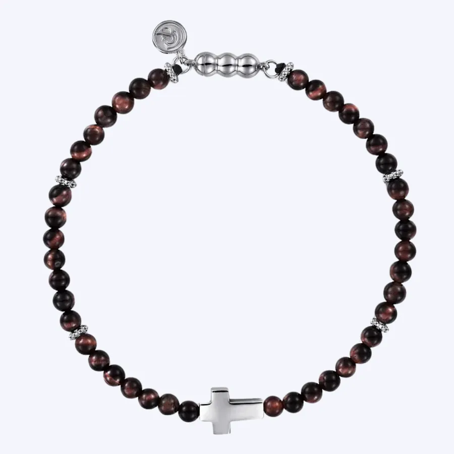 Elliott Beaded Cross Bracelet