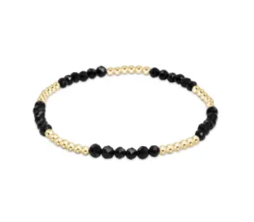 enewton Blissful Pattern 2.5mm Bead Bracelet - Faceted Onyx