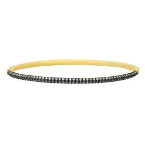 Freida Rothman Blossoming Pave Hinge Bangle