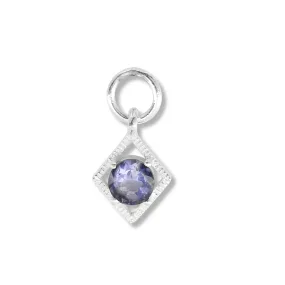 Gaya Iolite Silver Charm