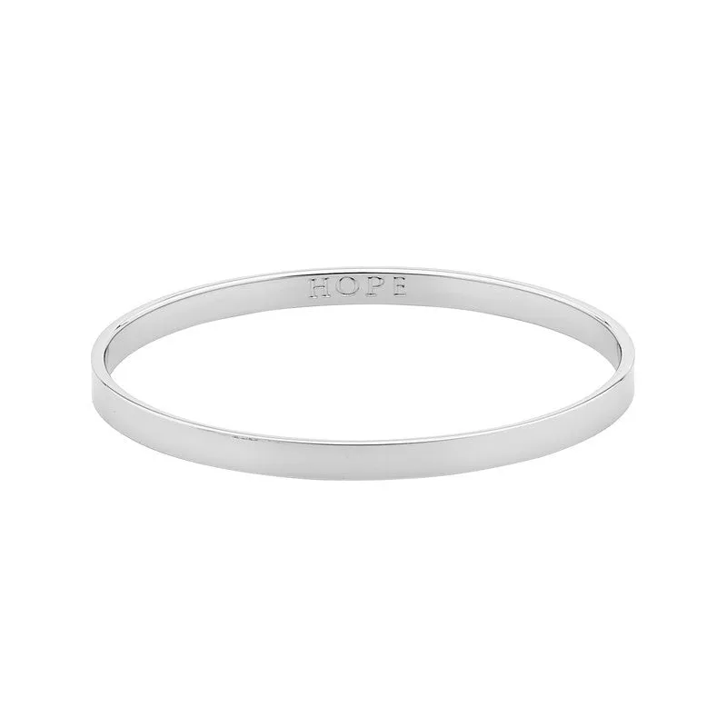 GEORGINI HOPE SILVER 5mm BANGLE