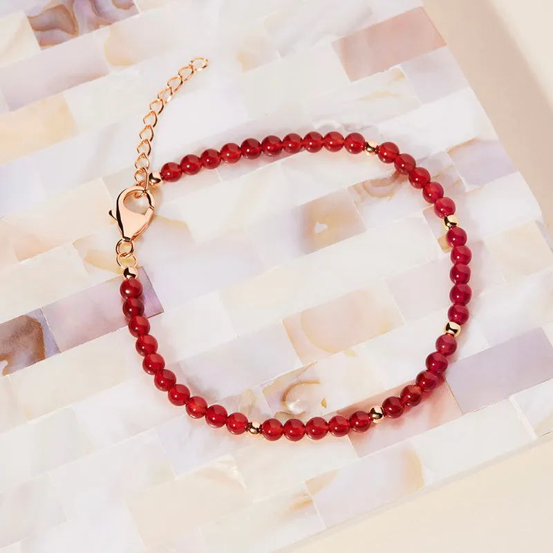 GERANIO RED ONYX BRACELET