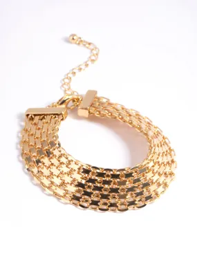 Gold Plated Watch Chain Bracelet