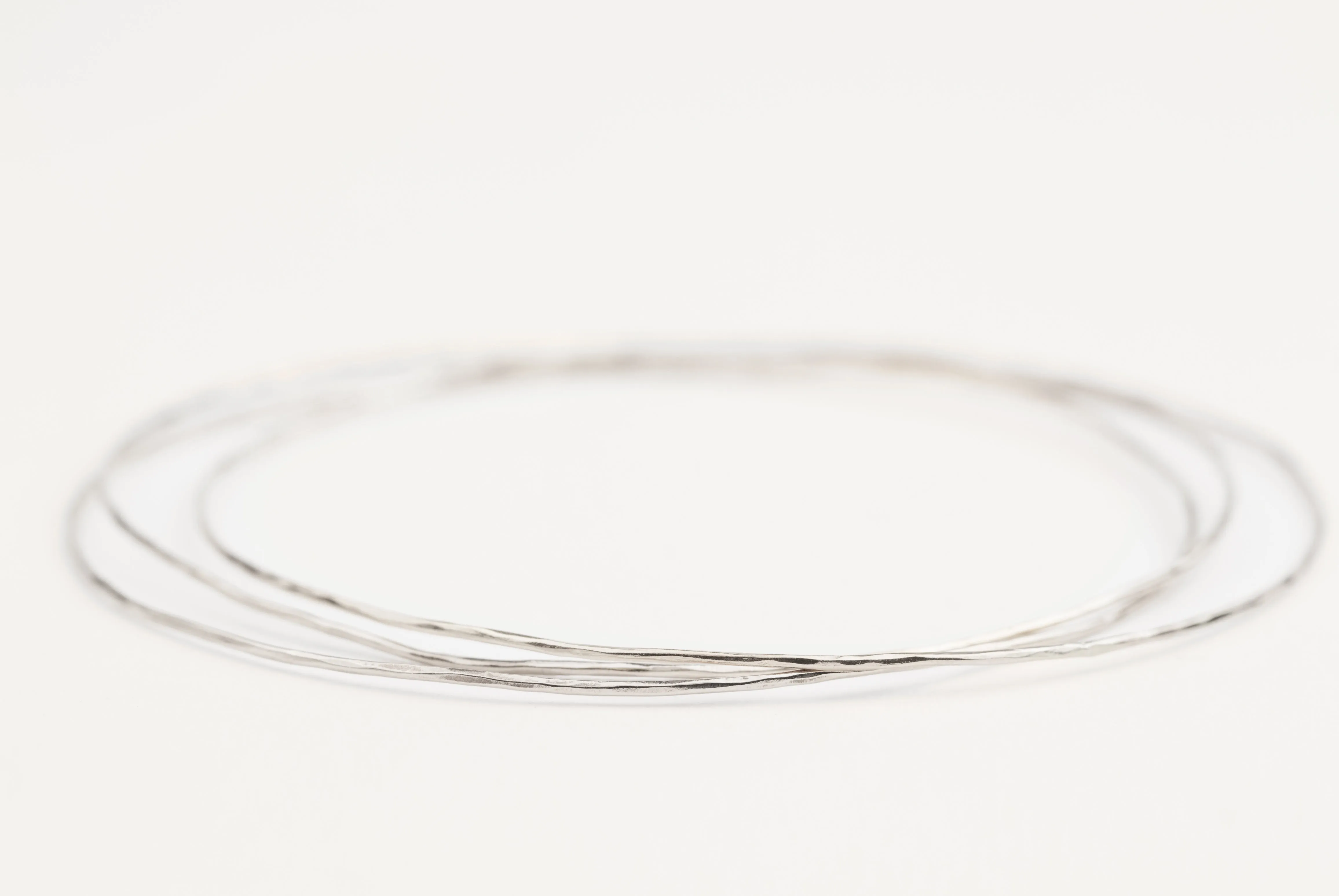 Gold Streaks Hammered Bangle (Set of 3 bangles)