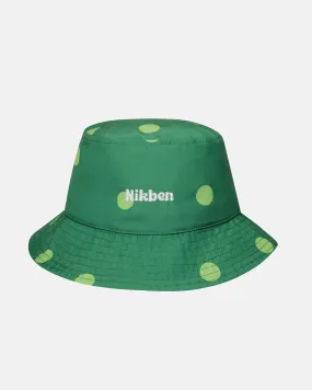 Green dot bucket hat