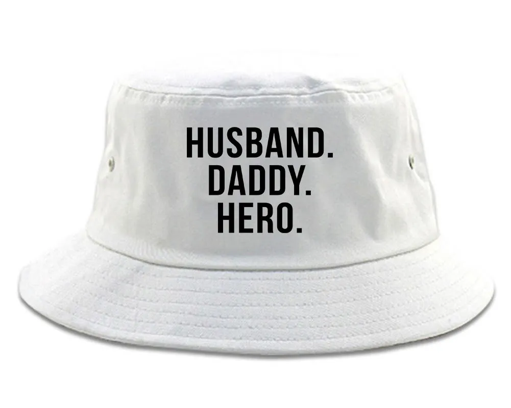 Husband Dad Hero Mens Bucket Hat