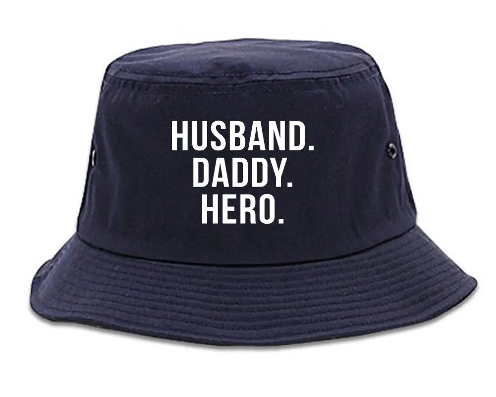 Husband Dad Hero Mens Bucket Hat